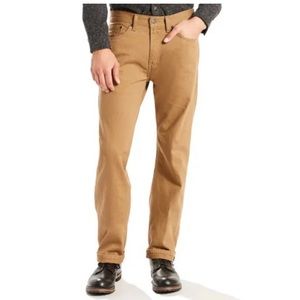 LEVI'S RULER STRAIGHT TAN CAMEL JEANS